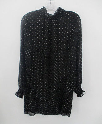 H&M 6 Long Sleeve High Neck Blouse