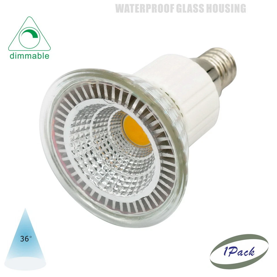 5 pack Led Spot Lamp Bulb JDR E26 5W 110V-130V Dimmable,Replace 35W Halogen Bulb - Image 3 of 4