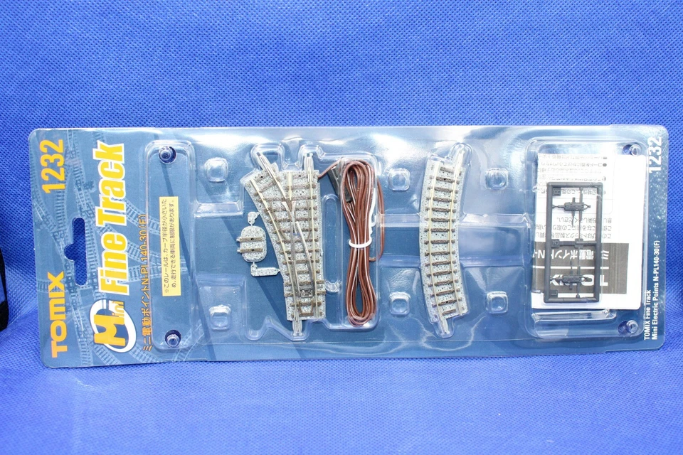 Tomix 1232 (971232) Fine Track Spur N elektrische Weiche links 30°/NEU/OVP