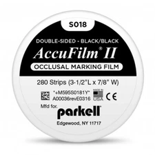 Parkell Accu Film II - Black/Black. Double-sided .0008" (21 microns)-S018