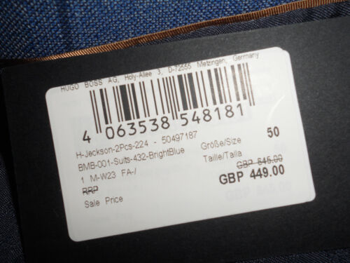 HUGO BOSS Recent BOSS fine italian super fabric suit Sz UK 40R"EU50R"w34-RRP£645 - Picture 15 of 16