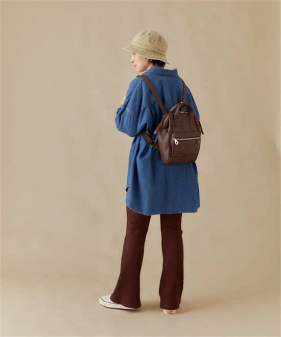 Anello TENDER Backpack Faux Leather Backpack Women Bag Retro Clasp