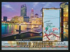 2022 Goodwin Champions World Traveler Map Relics #336 B Perth Australia Upper