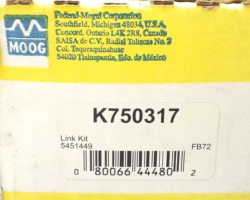 Barra estabilizadora suspensión Moog K750317 enlace envío gratuito devoluciones gratuitas Foto 2 de 4