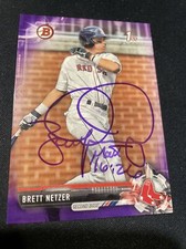 Brett Netzer 2017 Bowman Draft Purple /250 Signed Auto Boston Red Sox BD-31