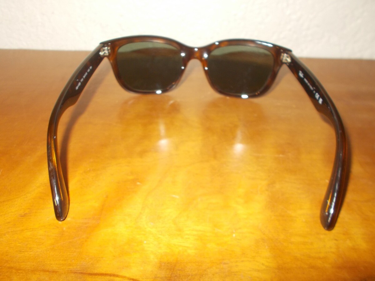 Ray Ban RB 4159 710 Tortoise Frame Green Lenses Sunglasses 