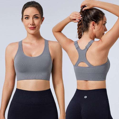 Adjustable Sports Bras for Women 3/4 Pack Racerback High Support Bras Padded Wor - Picture 2 of 12