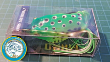 🎣Frog Fishing Lure Hook 2.5"  MAKO Grenouille w 6.5cm (Green + Black/white Spot