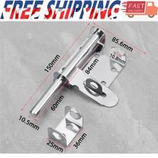 6inch Sliding Lock Latch Galvanised Brenton Pad Bolt Garden Gate Shed Fence