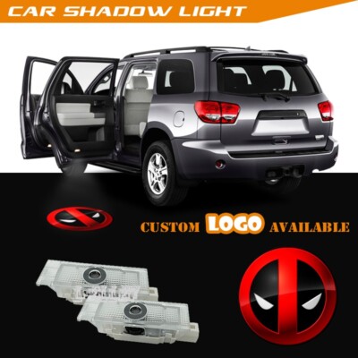X-men Deadpool Symbol Car Door Projector LED Ghost Shadow Lights For Challe nger