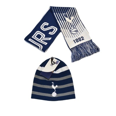 Tottenham Hotspur F C Scarf Reversible Beanie Set Official New Season Colors 02 Ebay