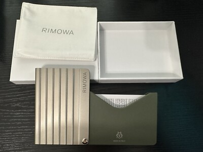 Brand New Rimowa Aluminum Card Holder - Titanium Color SOLD OUT