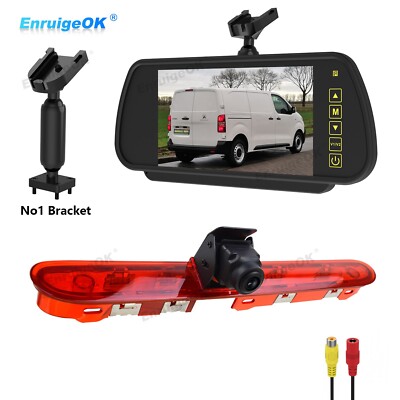 7'' Monitor Rear Brake Light Reversing Camera for Peugeot Expert Toyota ProAce