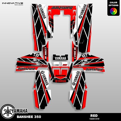 Yamaha Banshee 350 graphics kit decals stickers | eBay