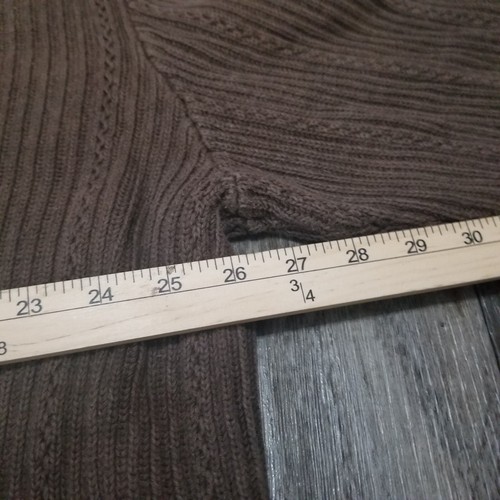 Suéter de Colección Chaps Ralph Lauren Tejido con Cable Marrón EE. UU. Cuello Redondo Para Hombre Talla XXL - Imagen 3 de 12