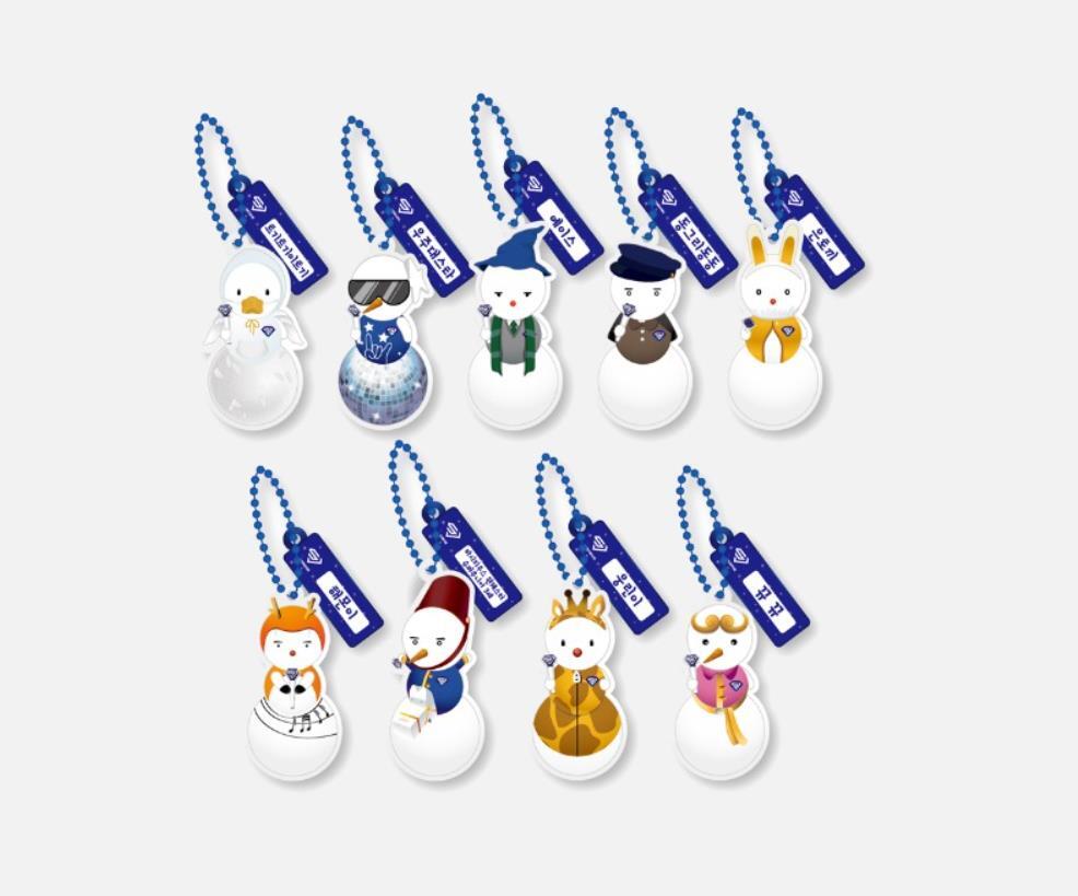 SUPER JUNIOR EVER SMTOWN OFFICIAL MD SNOWMAN SOFT KEYRING +