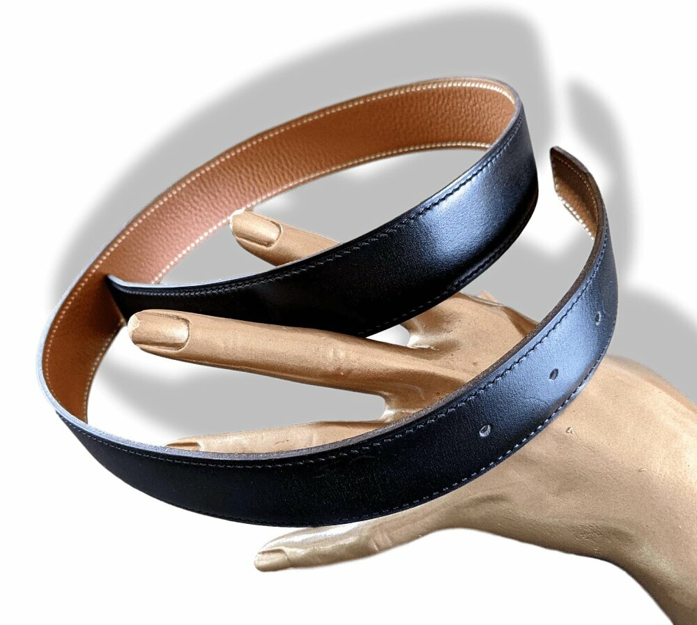 HERMES ブラック ベルト 75 HERMES ブラック ベルト 75