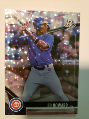 2021 Bowman Platinum #TOP-62 ICE FOIL PARALLEL Ed Howard - Cubs ROOKIE ...