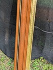 Antique Victorian Deep Well Dark Wood Gold Trim Picture Frame holds 14" x 17" #1 — photo 9