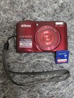 Nikon COOLPIX L28 20.1MP Digital Camera - Red + 8GB SD Card Bundle TESTED Look!
