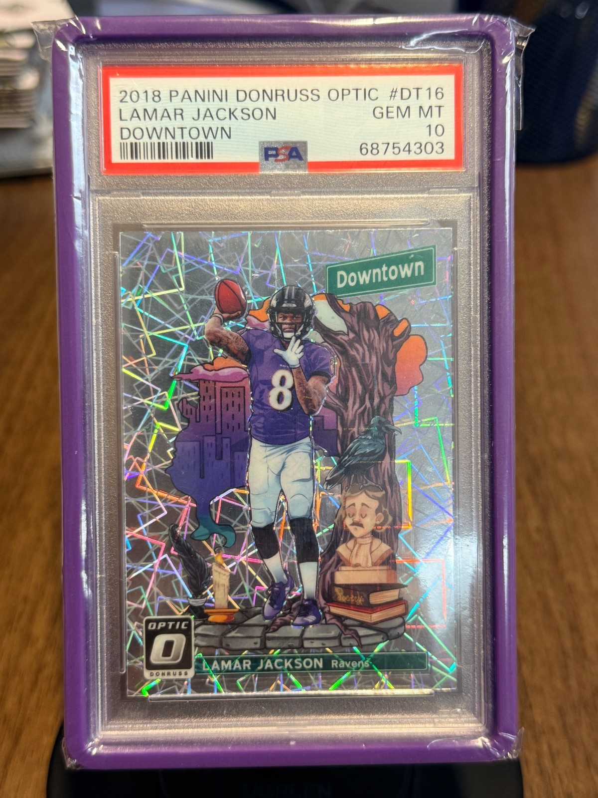 2018 Donruss Optic - Downtown Lamar Jackson PSA 10 #DT-16 (RC)