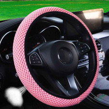 Breathable Massage Steering Wheel Cover 37-38cm Car Interior Grip Meikaxiu