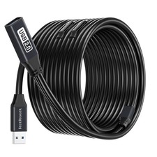 USB Extension Cable 100FT, Long Active USB2.0 Extender, Male to Female Repea...
