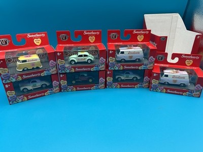 M2 Machines Valentines Sweethearts LOT of  7 w/sleeve Vw Van beetle you get all