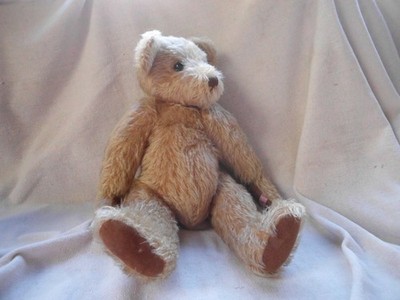 PA BEARS HANDGEFERTIGTER VINTAGE TEDDYBÄR HONIG MOHAIR 16 ZOLL mit HÖCKER