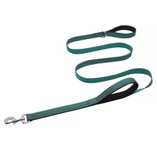 4 FT Heavy Duty Dog Leash with 2 Padded Handles Reflective Nylon Double Handl...