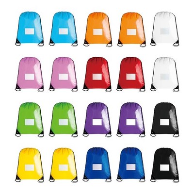 20 Pcs Drawstring Bags,Bulk Draw String Backpack, Gym Sports Cinch Bag Sackpa...