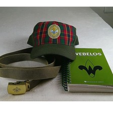 Boy Scouts of America Webelos Set Hat Belt and Cub Scout Handbook Olive Green