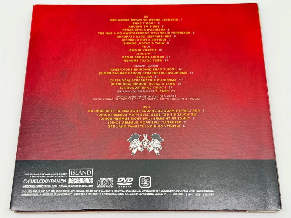 [CD + DVD] Fall Out Boy Folie A Deux Limited Edition Japan Import UICL-9074 - Immagine 3 di 3