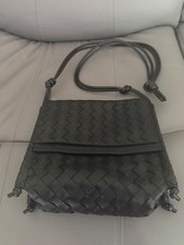 Bottega Veneta Nappa Intrecciato Small Knot Flap Crossbody Fendente Bag