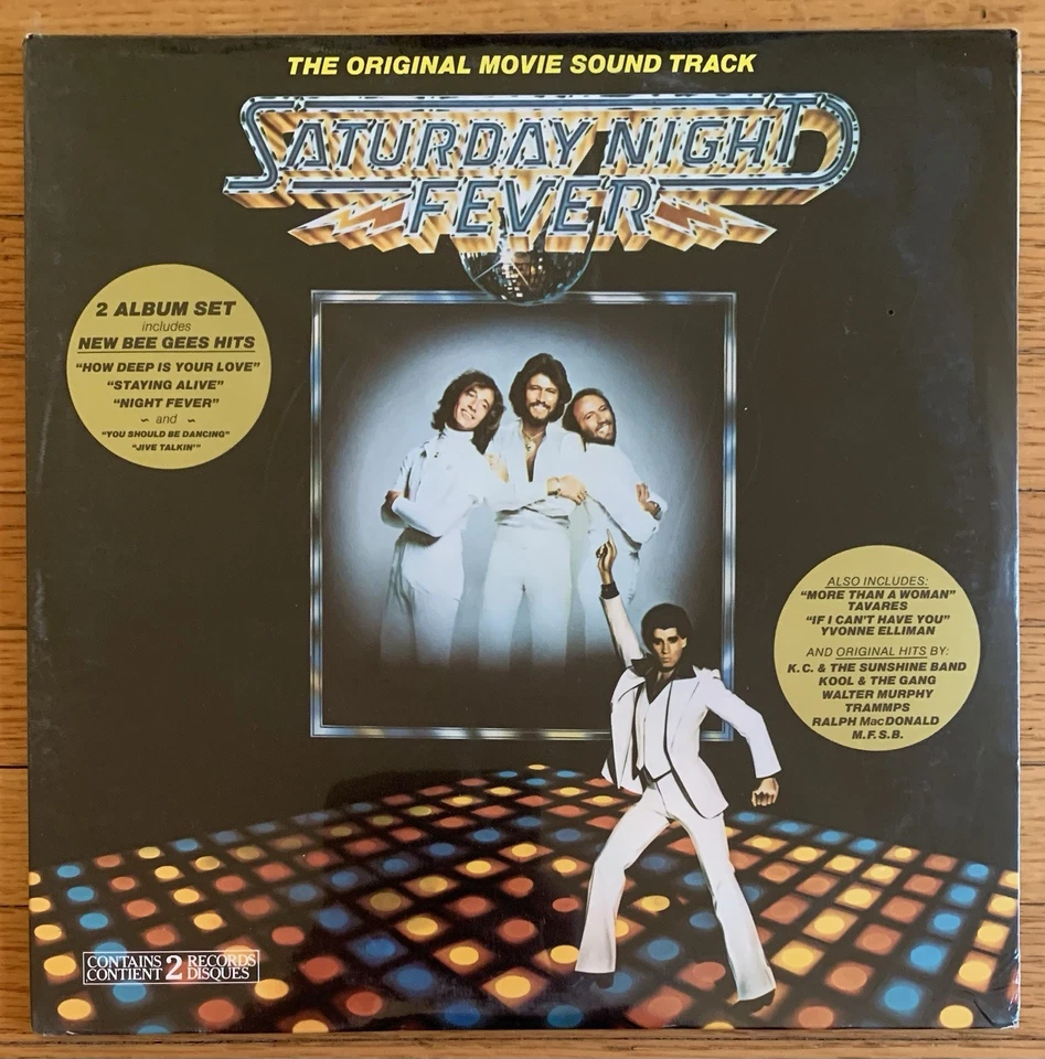 Saturday Night Fever + Grease Soundtrack 1st press factory sealed + rare promo - Image 2 of 4