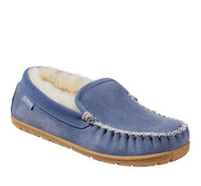 BEST PRICE! Women's L.L.Bean Wicked Good Slippers Venetian Blue Medium - NEW