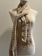 Beige/cream Vintage Scarf 17.5 In X 60in Unbranded Light Weight