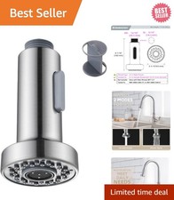Versatile Brushed Nickel Faucet Spray Head - Easy Install Smooth Operation