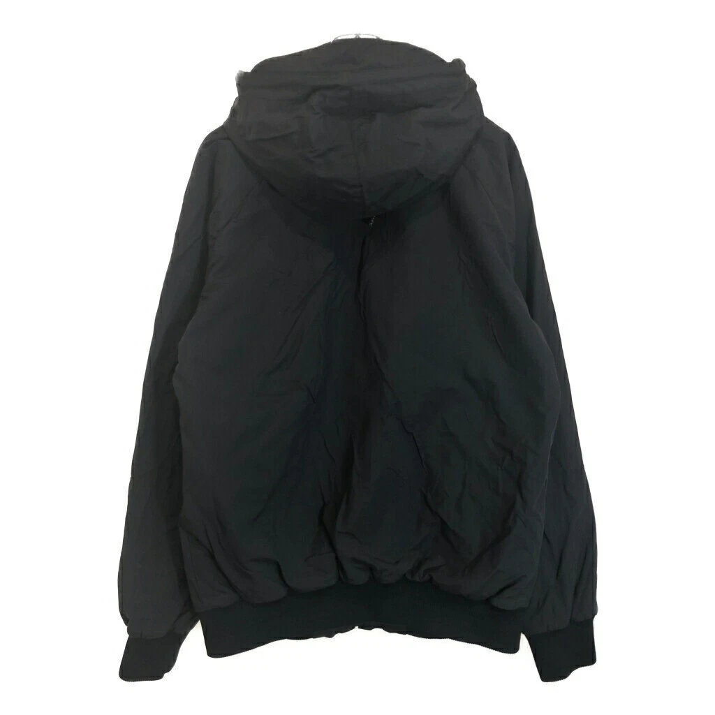 VETEMENTS Carhartt Heli Giacca Nylon Felpa con Cappuccio Nero Uomo M Usatoliamento Abbig