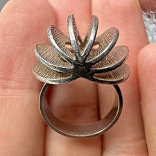 Vintage Arne Johansen Sterling Silver Ring 6 Denmark Mid Century MCM Modernist