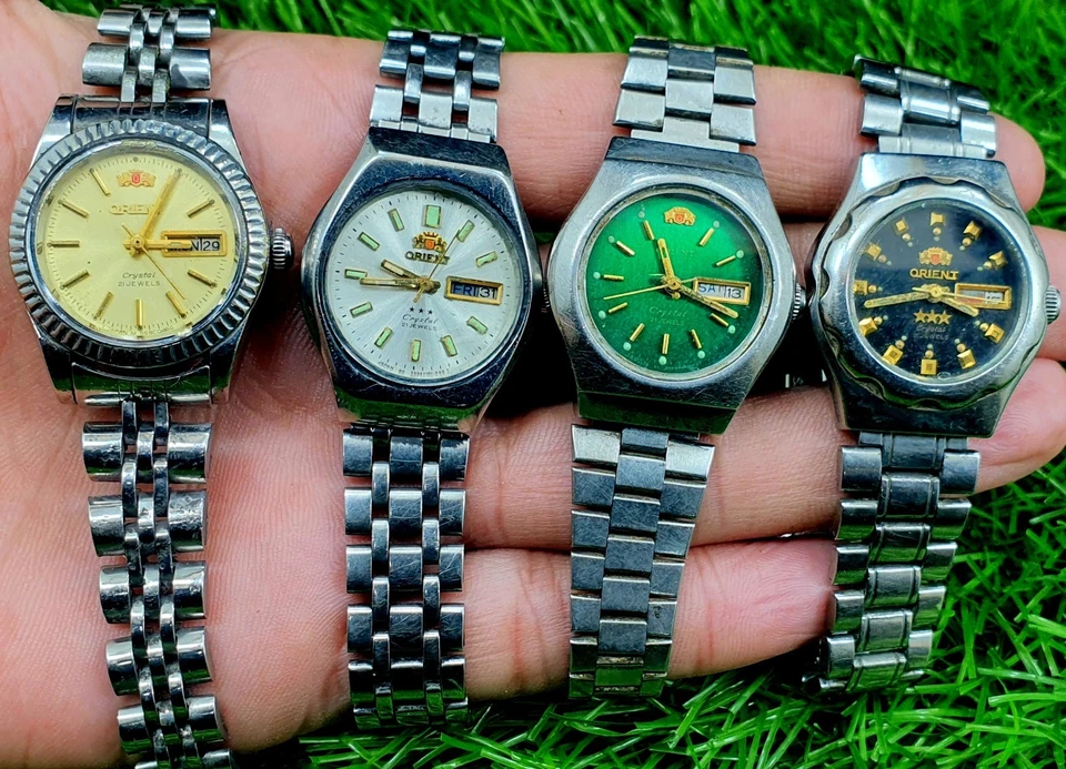 Lote de 4 relógios femininos Orient vintage data do dia automático feitos no Japão - Imagem 4 de 4