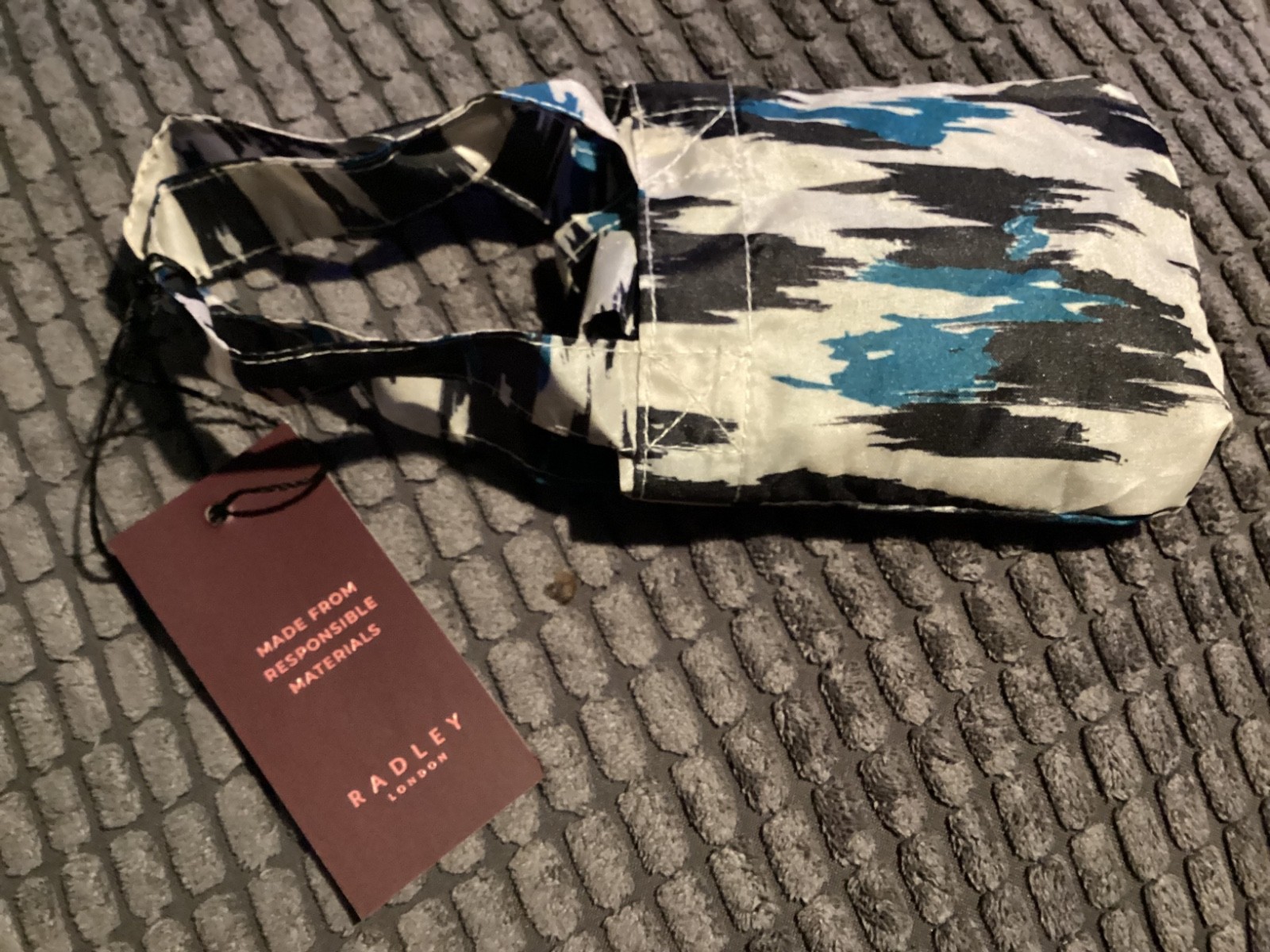 BNWT New Radley Abstract Animal Foldaway Shopper Bag In Pouch - Recycled