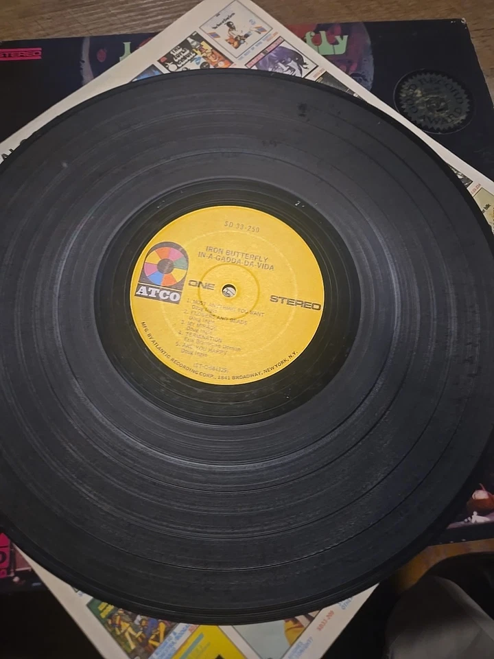 Iron Butterfly - In-A-Gadda-Da-Vida Vinyl LP 1968 ATCO  (SD 33-250) vg+ Foto 4 de 4