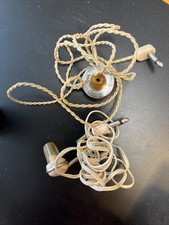 Transistor Radio Earphone Mono With Case Lot Of 2 Vintage 1960s Untested 