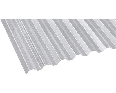 Gutta Acryl Wellplatte Trapez 76/18 gekräuselt klar schlagzäh 2000 mm x 1045 mm 