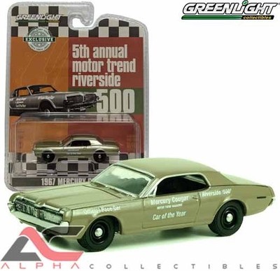 GREENLIGHT 30393 1:64 1967 MERCURY COUGAR (RIVERSIDE 500 PACE CAR