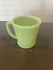 Vintage Fire King Oven Ware Green Jadeite Coffee Mug "D" Handle