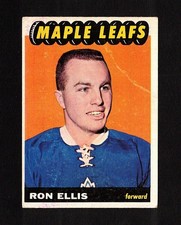 1965-66 RON ELLIS #82 ROOKIE Topps ** HIGH Scoring Leafs Star KEY Hockey Card RC. rookie card picture