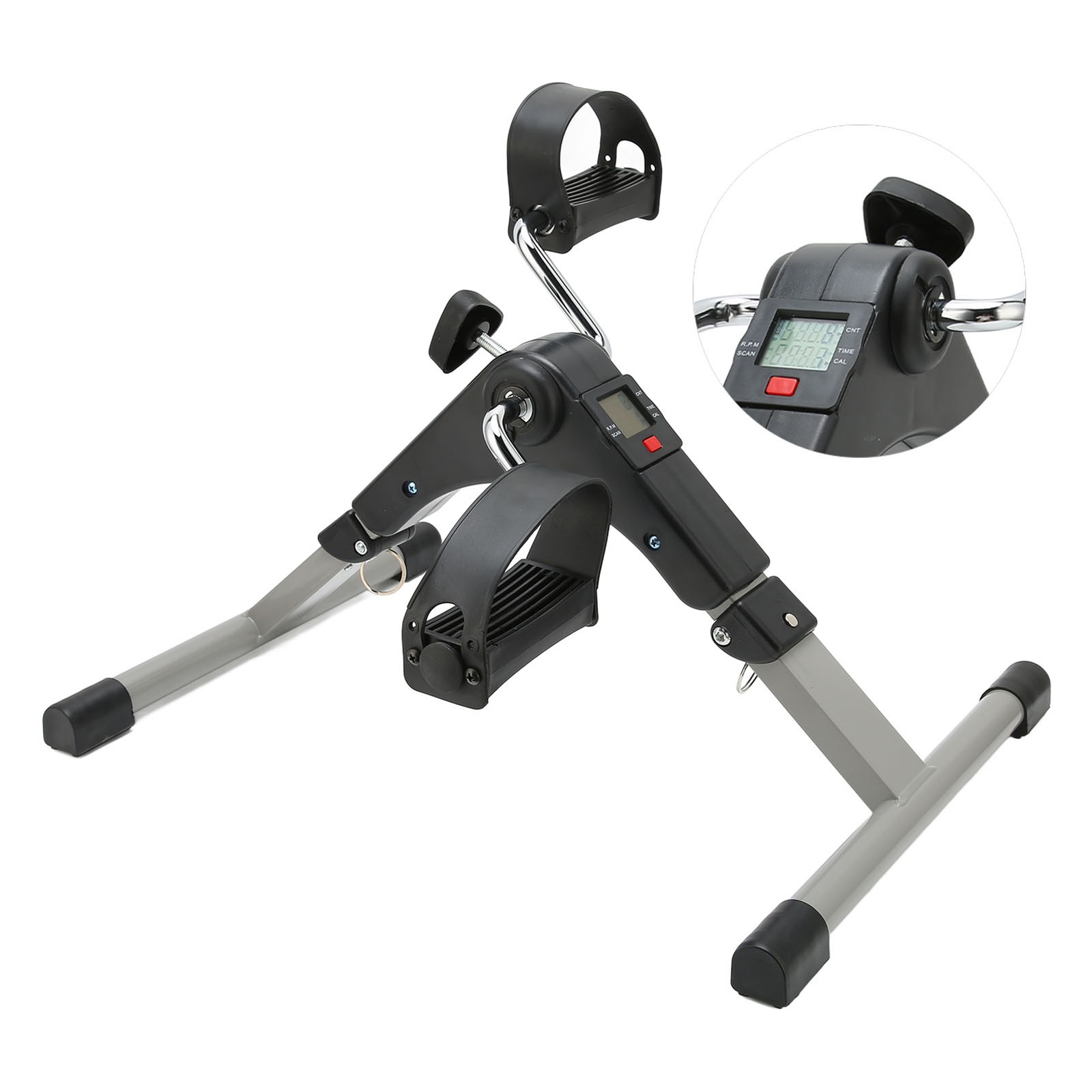 Bicicleta de Entrenamiento Ejercicio Pantalla LED Piernas Ejercicio Plegable Pedal Eléctrico Ejercicio AUS