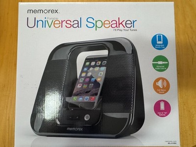 Memorex UNIVERSAL PORTABLE SPEAKER Digital Audio Music Player Head Phone Jack